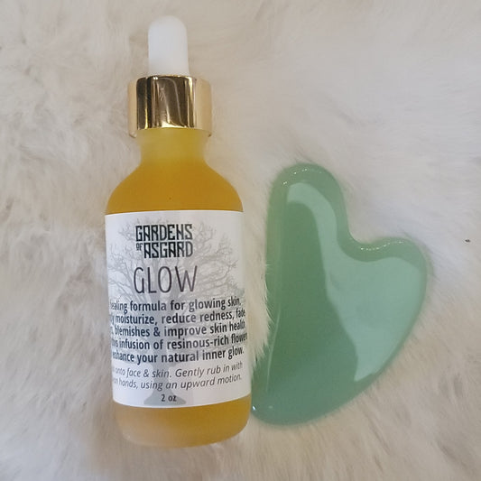 Skincare Bundle: GLOW serum + Gua Sha tool